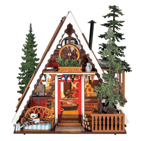 DIY Miniature House Kit: A - Frame Cabin - The Merri Artist - merriartist.com