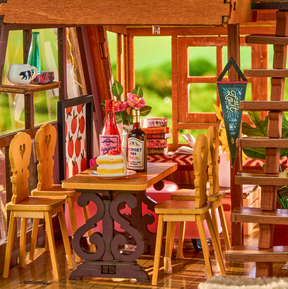 DIY Miniature House Kit: A - Frame Cabin - The Merri Artist - merriartist.com