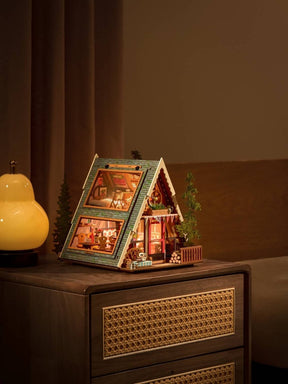 DIY Miniature House Kit: A - Frame Cabin - The Merri Artist - merriartist.com