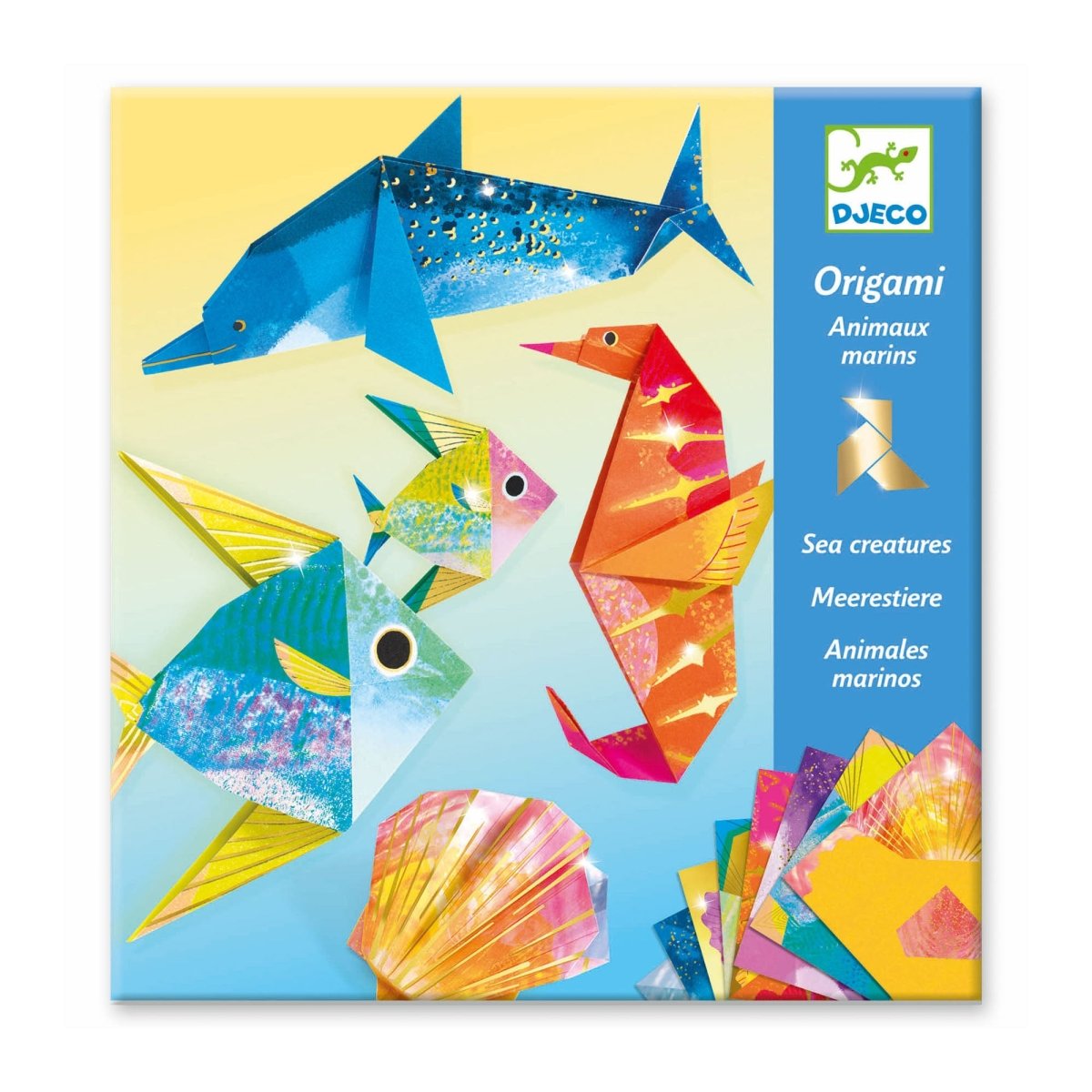 DJECO Origami Paper Craft Kit - Sea Creatures Kit - The Merri Artist - merriartist.com