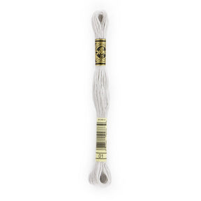 DMC 6 - Strand Cotton Embroidery Floss 8.7yd - 1 White Tin - The Merri Artist - merriartist.com