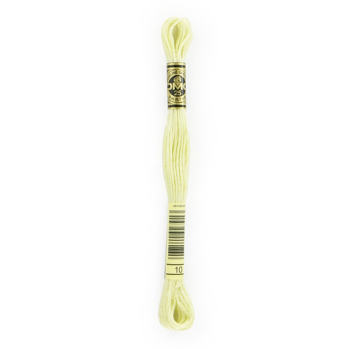 DMC 6 - Strand Cotton Embroidery Floss 8.7yd - 10 Very Light Tender Green - The Merri Artist - merriartist.com