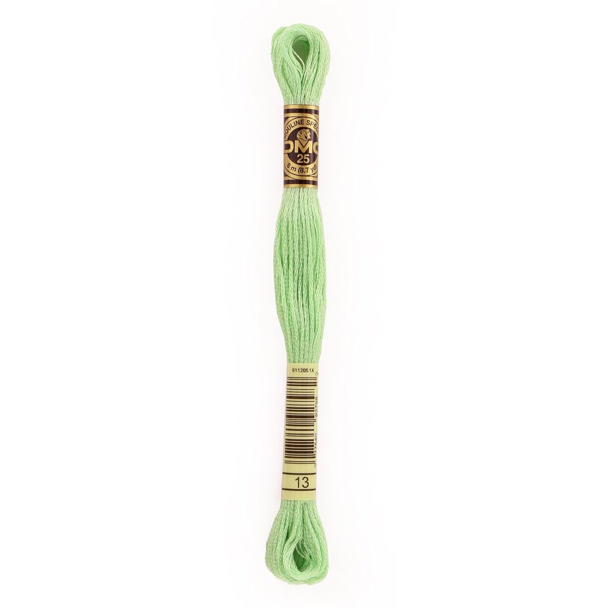 DMC 6 - Strand Cotton Embroidery Floss 8.7yd - 13 Medium Light Nile Green - The Merri Artist - merriartist.com