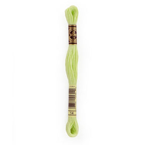 DMC 6 - Strand Cotton Embroidery Floss 8.7yd - 14 Pale Apple Green - The Merri Artist - merriartist.com