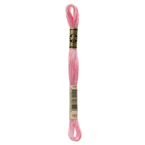 DMC 6 - Strand Cotton Embroidery Floss 8.7yd - 151 Very Light Dusty Rose - Lighter - The Merri Artist - merriartist.com
