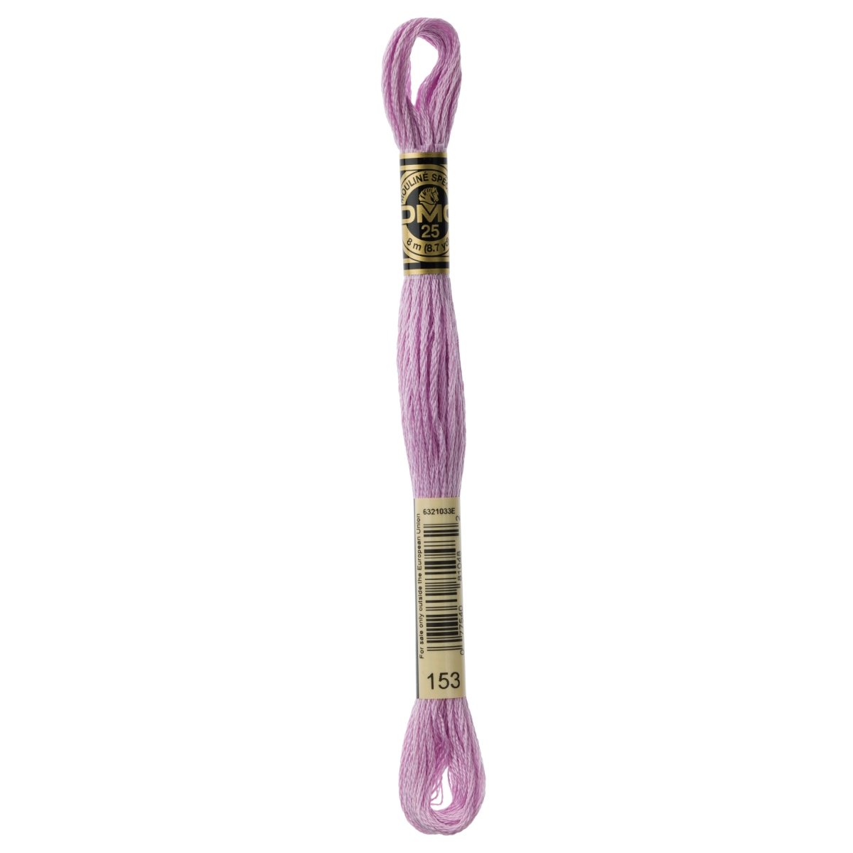 DMC 6 - Strand Cotton Embroidery Floss 8.7yd - 153 Very Light Violet - Lighter than - The Merri Artist - merriartist.com