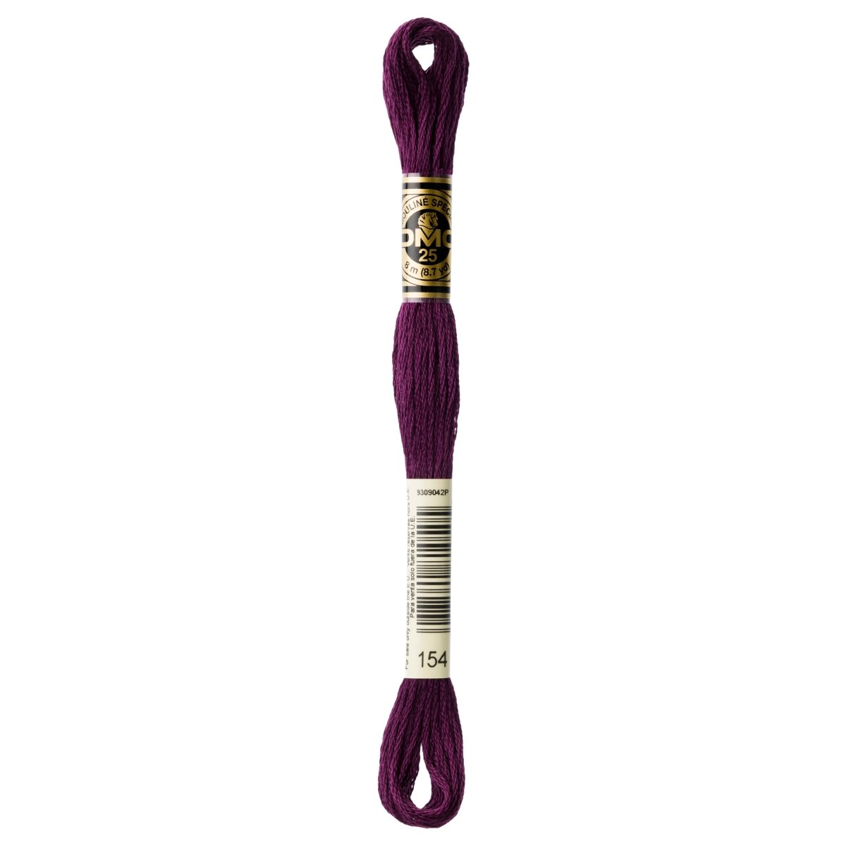 DMC 6 - Strand Cotton Embroidery Floss 8.7yd - 154 Very Dark Grape - Darker than 38 - The Merri Artist - merriartist.com