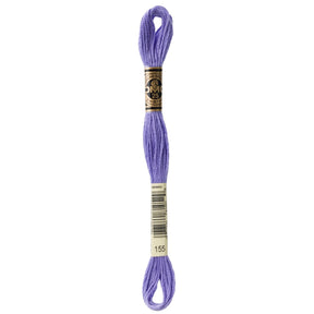 DMC 6 - Strand Cotton Embroidery Floss 8.7yd - 155 Med. Dk. Blue Violet - Between 3 - The Merri Artist - merriartist.com