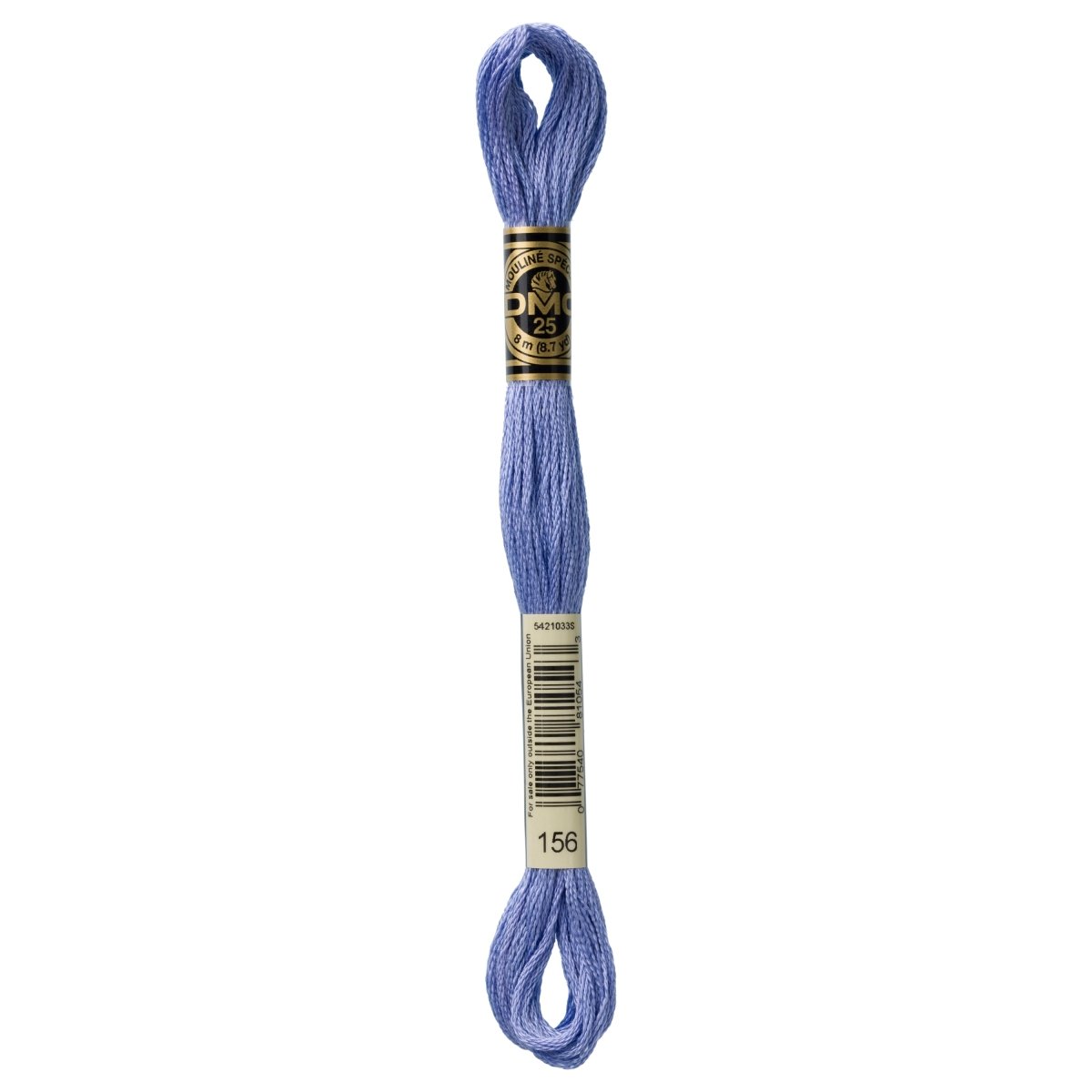 DMC 6 - Strand Cotton Embroidery Floss 8.7yd - 156 Medium Light Blue Violet - The Merri Artist - merriartist.com