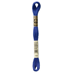 DMC 6 - Strand Cotton Embroidery Floss 8.7yd - 158 Med.Very Dk.Cornflower Blue - Bt - The Merri Artist - merriartist.com