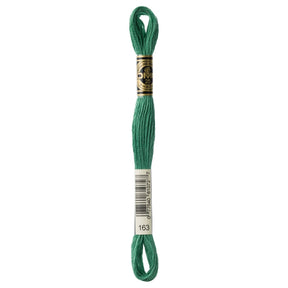 DMC 6 - Strand Cotton Embroidery Floss 8.7yd - 163 Med. Celadon Green - Between 381 - The Merri Artist - merriartist.com
