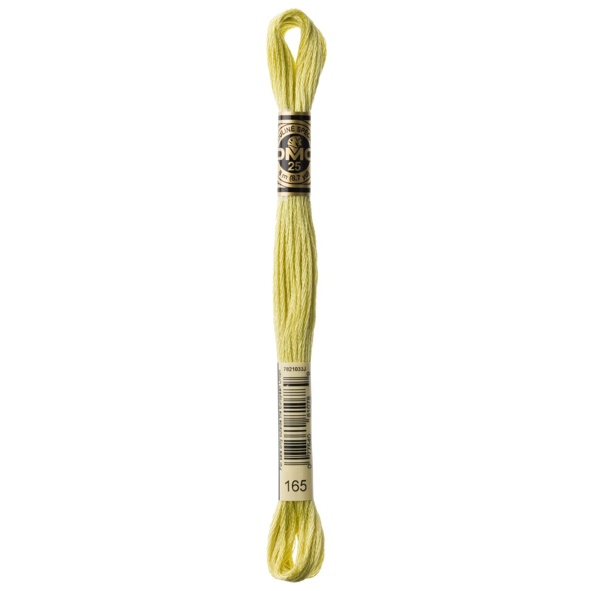 DMC 6 - Strand Cotton Embroidery Floss 8.7yd - 165 Very Light Moss Green - The Merri Artist - merriartist.com