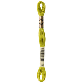 DMC 6 - Strand Cotton Embroidery Floss 8.7yd - 166 Medium Light Moss Green - The Merri Artist - merriartist.com