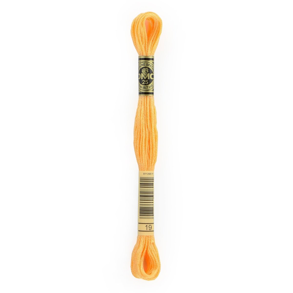 DMC 6 - Strand Cotton Embroidery Floss 8.7yd - 19 Medium Light Autumn Gold - The Merri Artist - merriartist.com