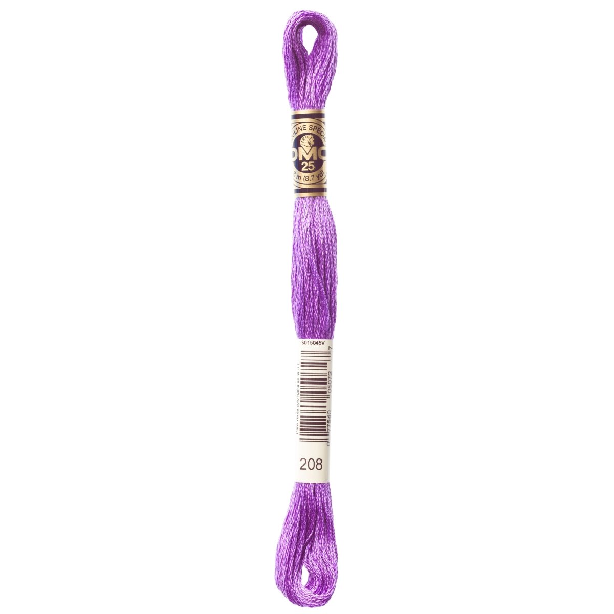 DMC 6 - Strand Cotton Embroidery Floss 8.7yd - 208 Very Dark Lavender - The Merri Artist - merriartist.com