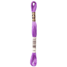 DMC 6 - Strand Cotton Embroidery Floss 8.7yd - 208 Very Dark Lavender - The Merri Artist - merriartist.com