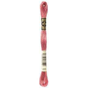 DMC 6 - Strand Cotton Embroidery Floss 8.7yd - 223 Medium Shell Pink - The Merri Artist - merriartist.com