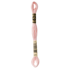 DMC 6 - Strand Cotton Embroidery Floss 8.7yd - 225 Ultra Light Shell Pink - The Merri Artist - merriartist.com