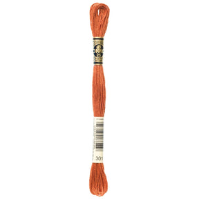 DMC 6 - Strand Cotton Embroidery Floss 8.7yd - 301 Medium Mahogany - The Merri Artist - merriartist.com