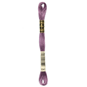 DMC 6 - Strand Cotton Embroidery Floss 8.7yd - 3041 Medium Antique Violet - The Merri Artist - merriartist.com