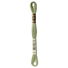 DMC 6 - Strand Cotton Embroidery Floss 8.7yd - 3053 Green Grey - The Merri Artist - merriartist.com