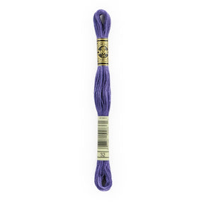 DMC 6 - Strand Cotton Embroidery Floss 8.7yd - 32 Dark Blueberry - The Merri Artist - merriartist.com