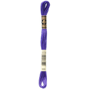 DMC 6 - Strand Cotton Embroidery Floss 8.7yd - 333 Very Dark Blue Violet - The Merri Artist - merriartist.com
