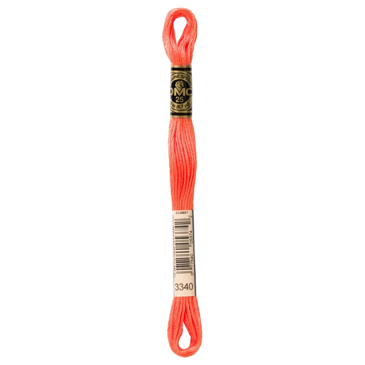 DMC 6 - Strand Cotton Embroidery Floss 8.7yd - 3340 Medium Apricot - The Merri Artist - merriartist.com