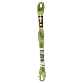 DMC 6 - Strand Cotton Embroidery Floss 8.7yd - 3364 Pine Green - The Merri Artist - merriartist.com