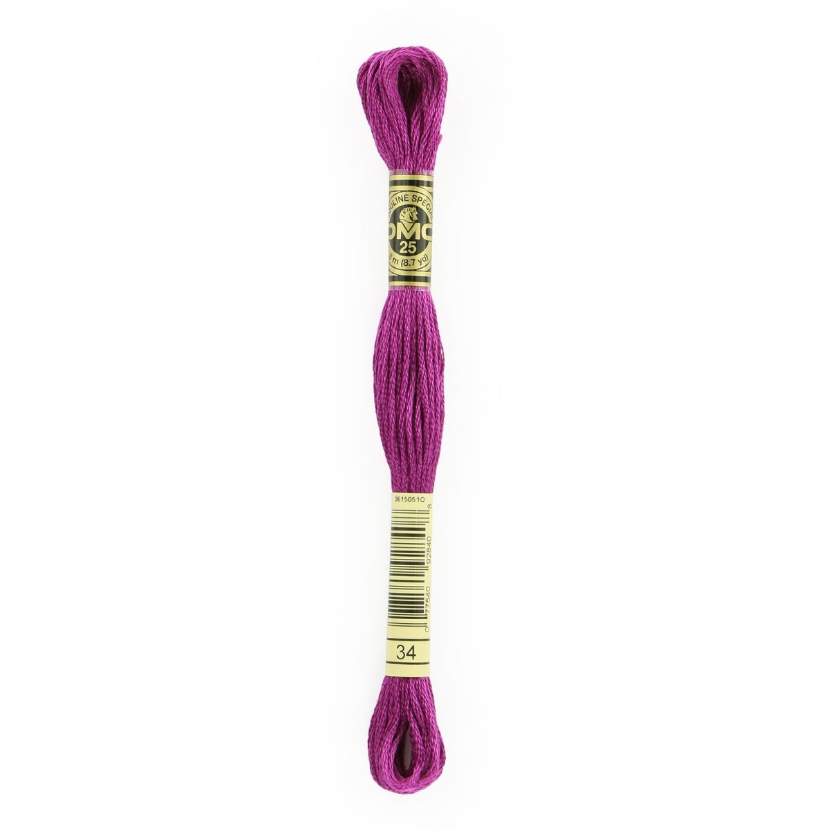 DMC 6 - Strand Cotton Embroidery Floss 8.7yd - 34 Dark Fuchsia - The Merri Artist - merriartist.com