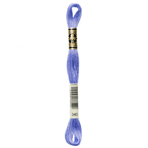DMC 6 - Strand Cotton Embroidery Floss 8.7yd - 340 Medium Blue Violet - The Merri Artist - merriartist.com