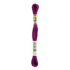 DMC 6 - Strand Cotton Embroidery Floss 8.7yd - 35 Very Dark Fuchsia - The Merri Artist - merriartist.com