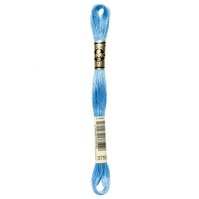 DMC 6 - Strand Cotton Embroidery Floss 8.7yd - 3755 Baby Blue - The Merri Artist - merriartist.com