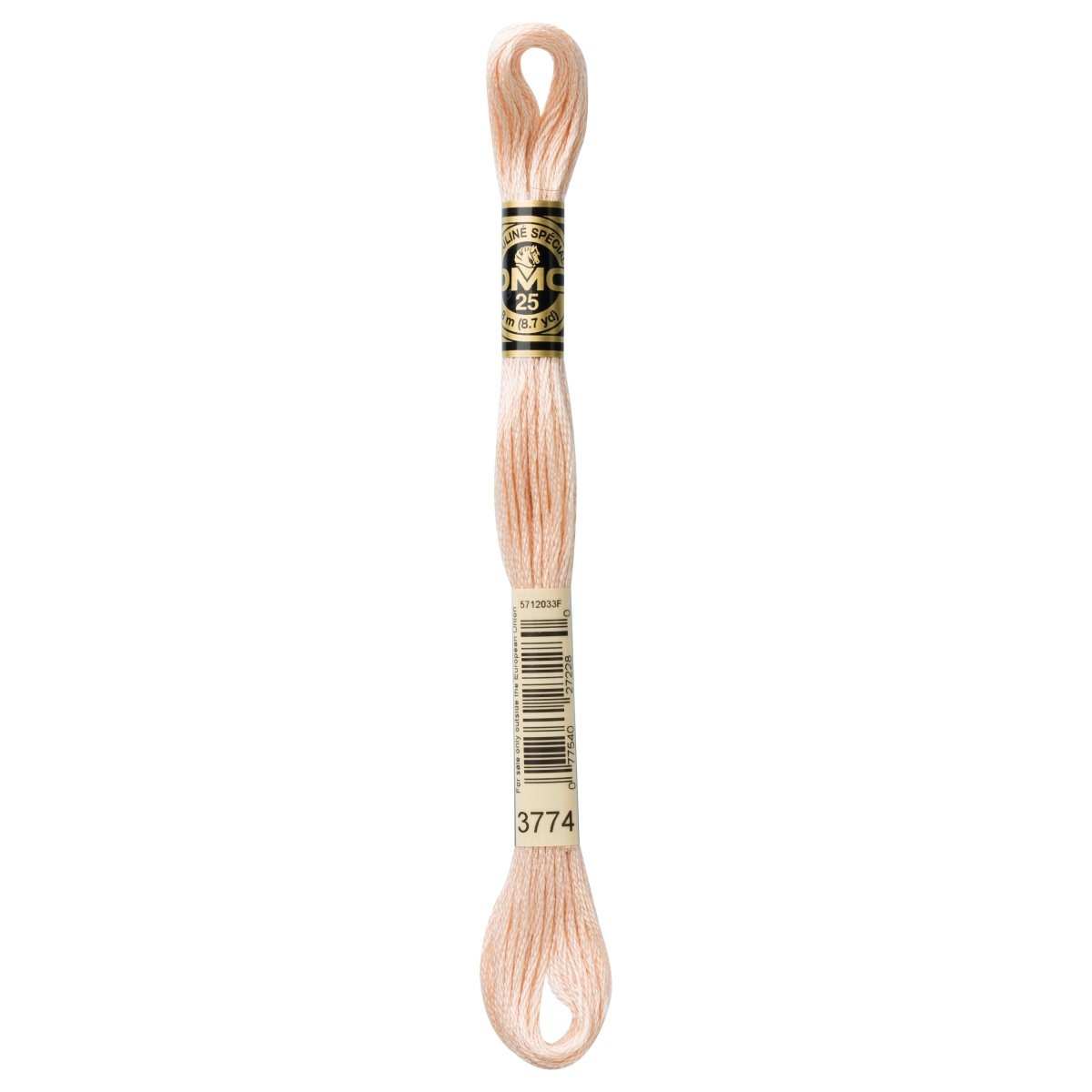 DMC 6 - Strand Cotton Embroidery Floss 8.7yd - 3774 Very Light Desert Sand - The Merri Artist - merriartist.com