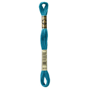 DMC 6 - Strand Cotton Embroidery Floss 8.7yd - 3810 Dark Turquoise - The Merri Artist - merriartist.com