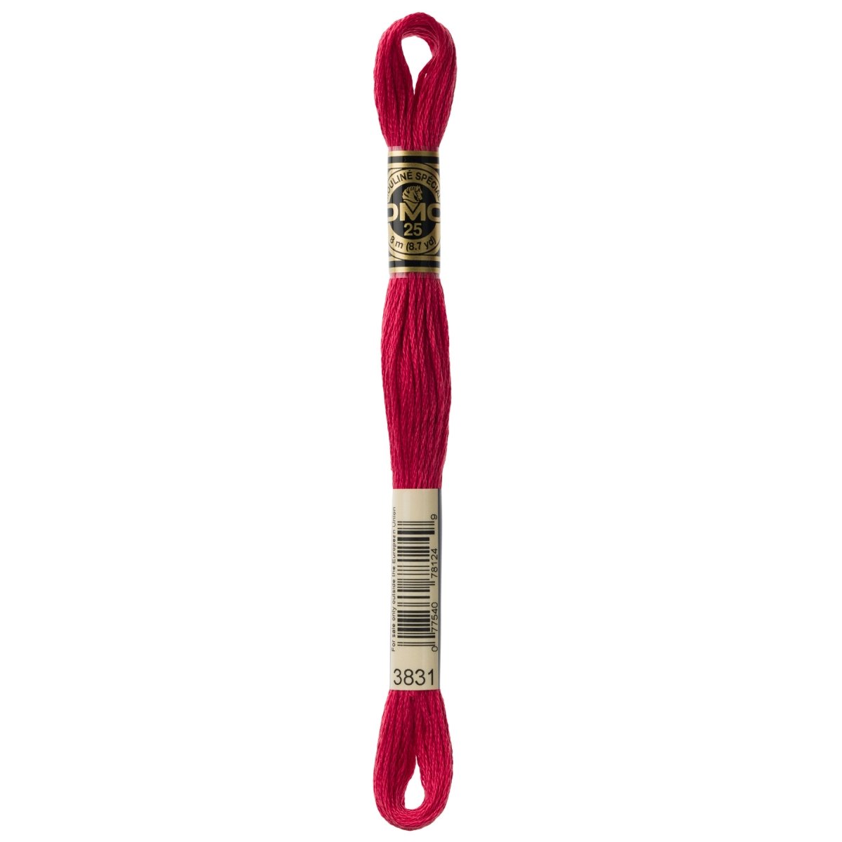 DMC 6 - Strand Cotton Embroidery Floss 8.7yd - 3831 Dark Raspberry - The Merri Artist - merriartist.com