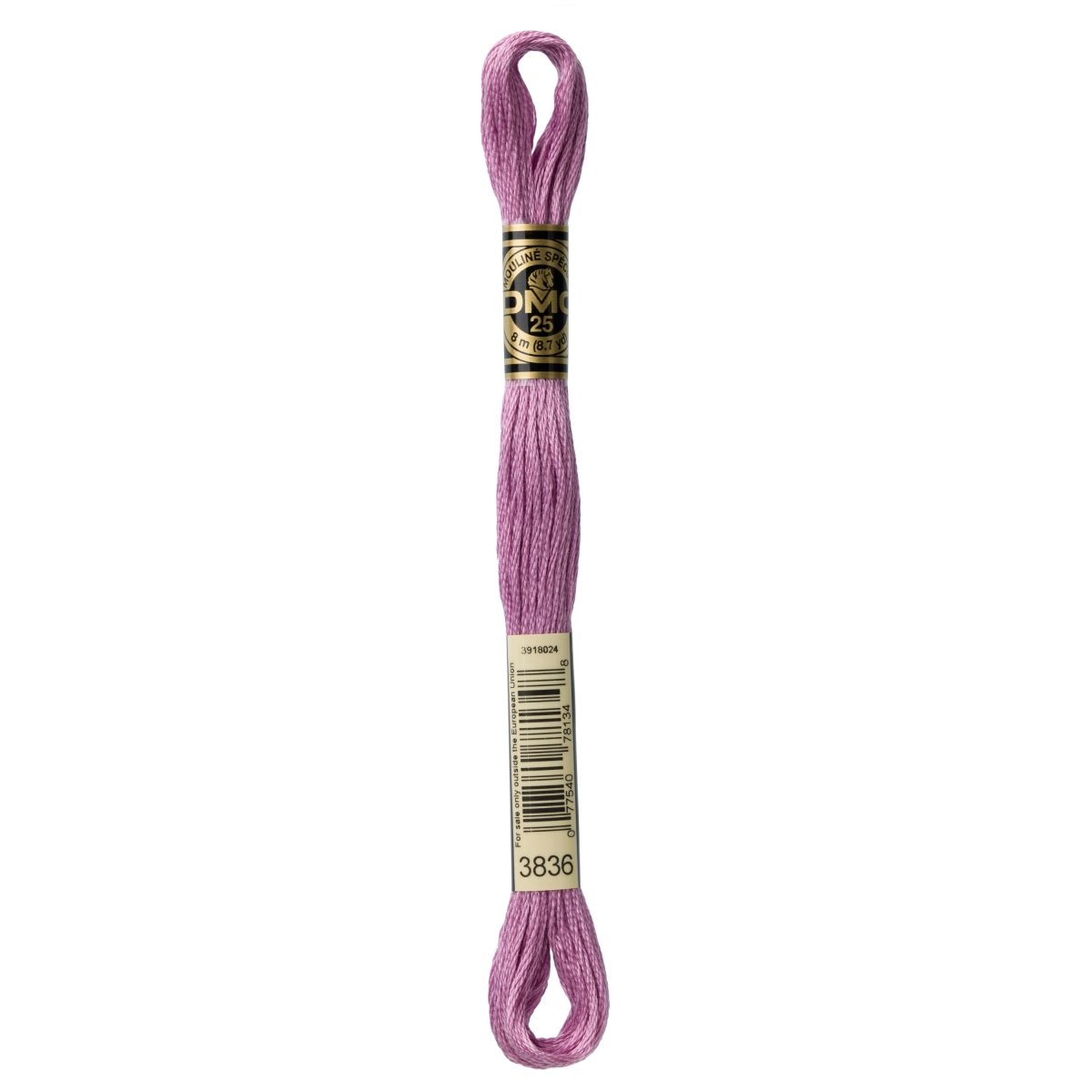 DMC 6 - Strand Cotton Embroidery Floss 8.7yd - 3836 Light Grape - The Merri Artist - merriartist.com