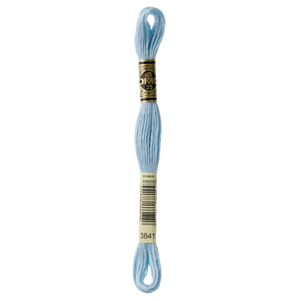 DMC 6 - Strand Cotton Embroidery Floss 8.7yd - 3841 Pale Baby Blue - The Merri Artist - merriartist.com
