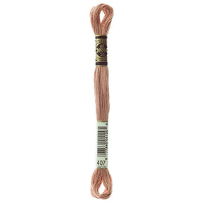 DMC 6 - Strand Cotton Embroidery Floss 8.7yd - 407 Dark Desert Sand - The Merri Artist - merriartist.com