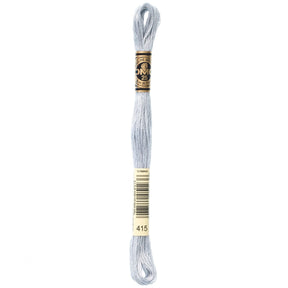 DMC 6 - Strand Cotton Embroidery Floss 8.7yd - 415 Pearl Grey - The Merri Artist - merriartist.com