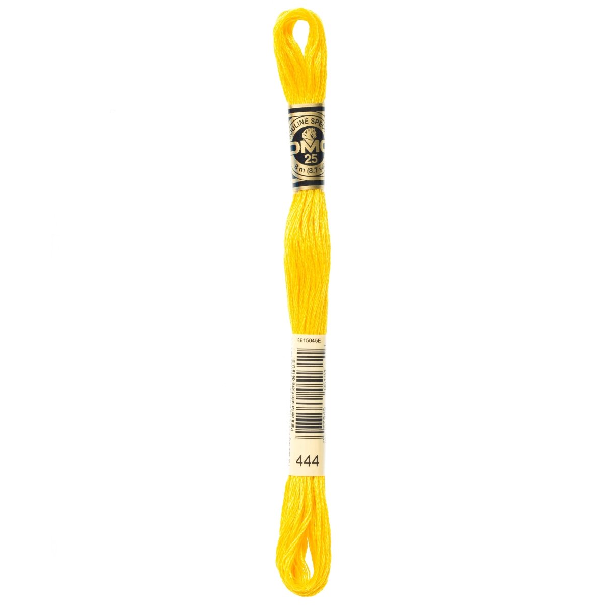 DMC 6 - Strand Cotton Embroidery Floss 8.7yd - 444 Dark Lemon - The Merri Artist - merriartist.com