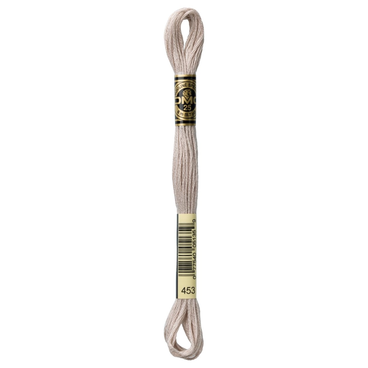 DMC 6 - Strand Cotton Embroidery Floss 8.7yd - 453 Light Shell Grey - The Merri Artist - merriartist.com