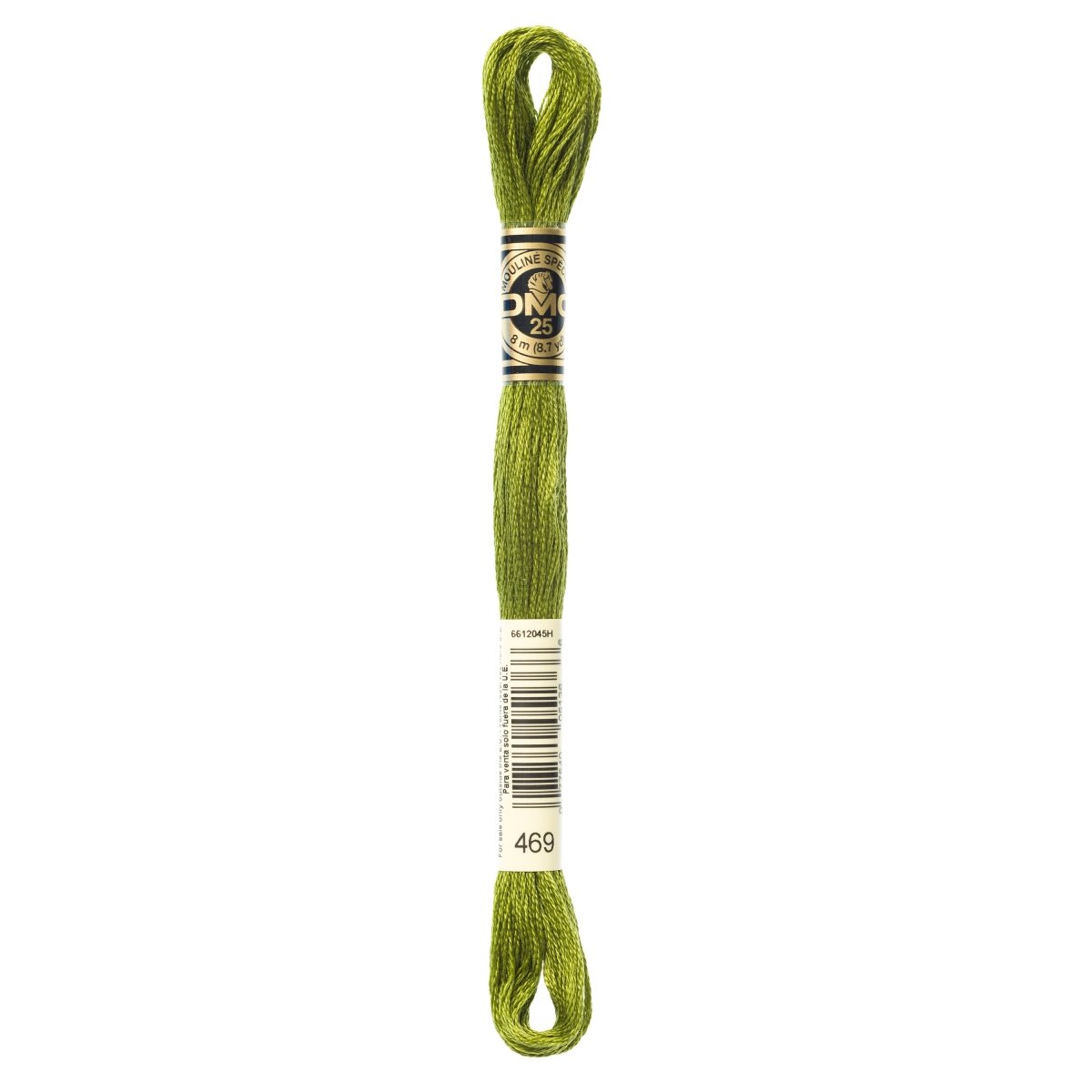 DMC 6 - Strand Cotton Embroidery Floss 8.7yd - 469 Avocado Green - The Merri Artist - merriartist.com