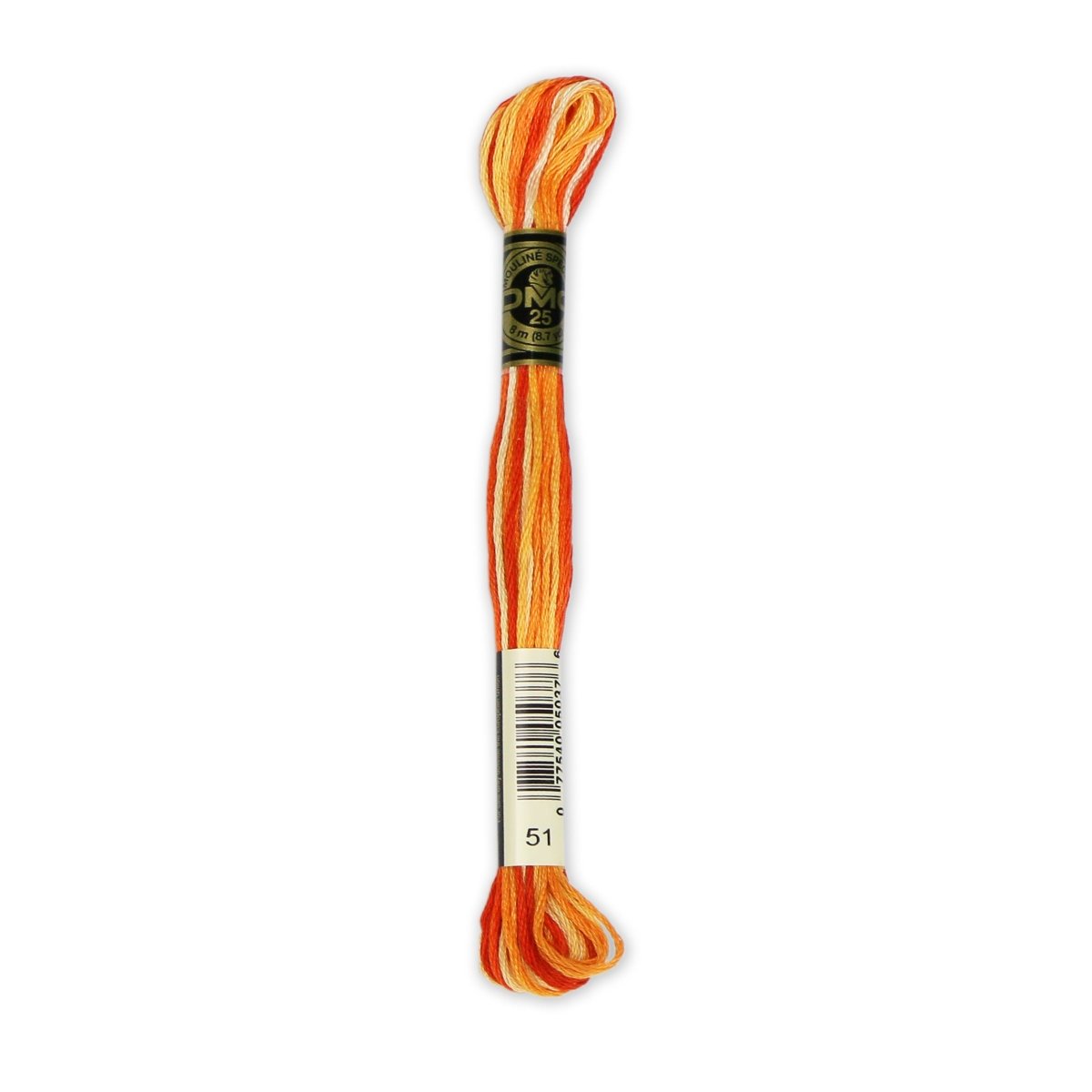 DMC 6 - Strand Cotton Embroidery Floss 8.7yd - 51 Variegated Burnt Orange - The Merri Artist - merriartist.com