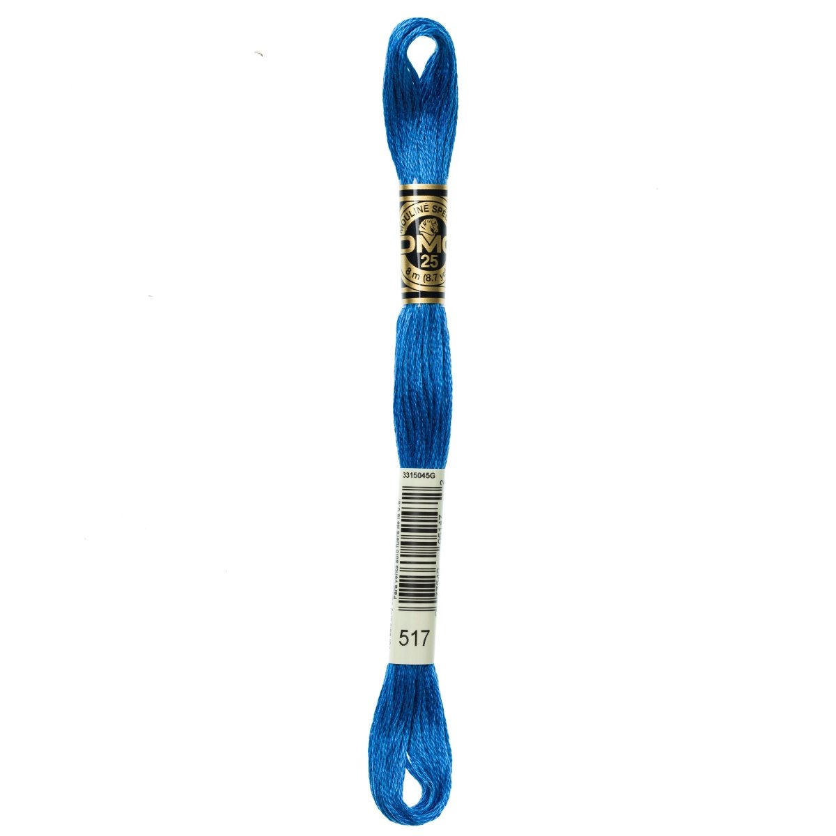 DMC 6 - Strand Cotton Embroidery Floss 8.7yd - 517 Medium Wedgewood - The Merri Artist - merriartist.com