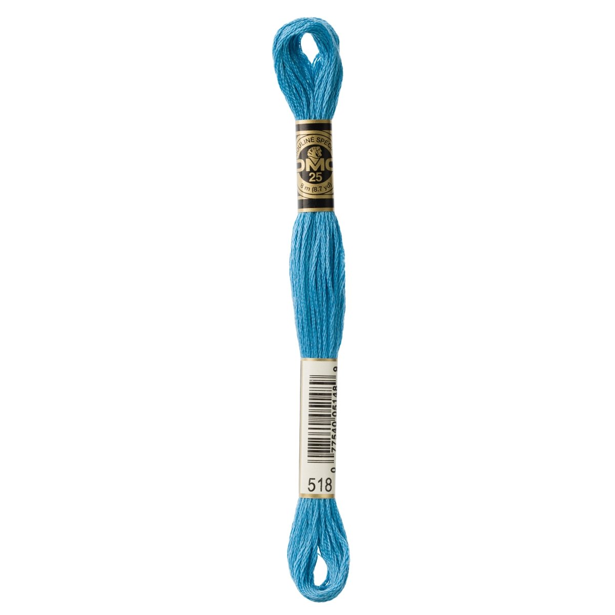 DMC 6 - Strand Cotton Embroidery Floss 8.7yd - 518 Light Wedgewood - The Merri Artist - merriartist.com