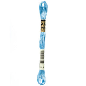 DMC 6 - Strand Cotton Embroidery Floss 8.7yd - 519 Sky Blue - The Merri Artist - merriartist.com