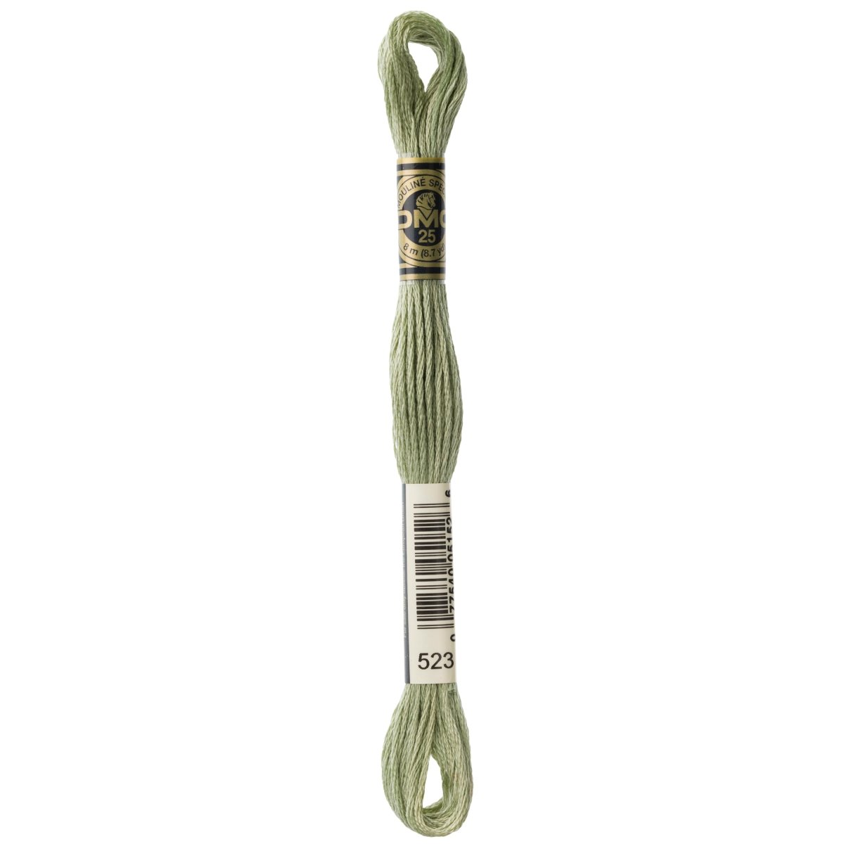 DMC 6 - Strand Cotton Embroidery Floss 8.7yd - 523 Light Fern Green - The Merri Artist - merriartist.com