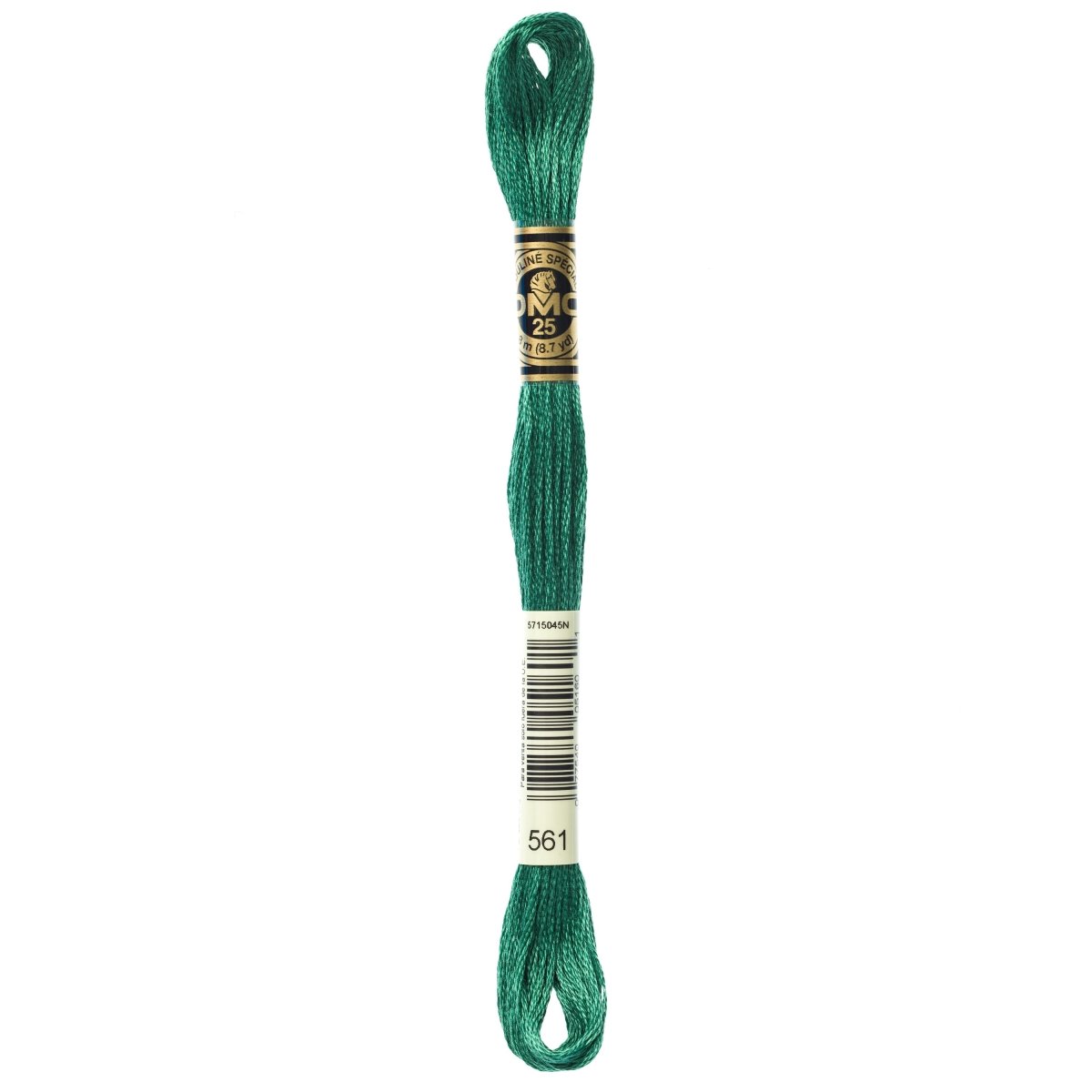 DMC 6 - Strand Cotton Embroidery Floss 8.7yd - 561 Very Dark Jade - The Merri Artist - merriartist.com