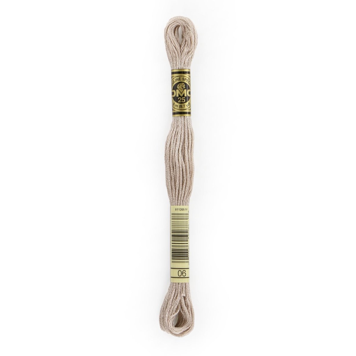 DMC 6 - Strand Cotton Embroidery Floss 8.7yd - 6 Medium Light Driftwood - The Merri Artist - merriartist.com